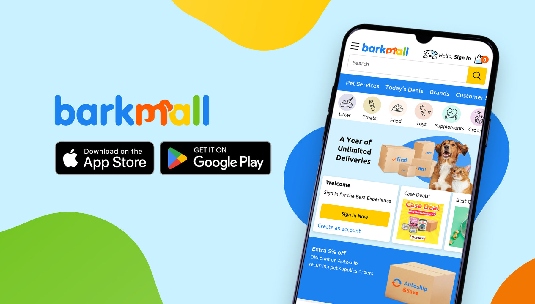 Tap into a better shopping experience with the Barkmall App!