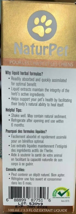 NaturPet - Be Urinary Care Herbal Supplement from Canada (for Cat & Dog) 100ml
