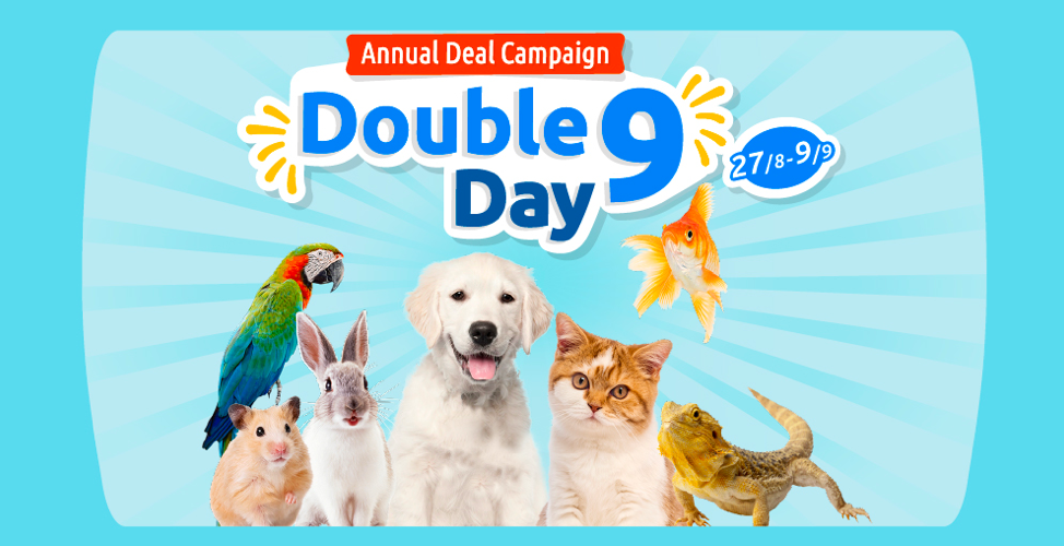 Celebrating Double 9 Day! Up To 20% Discount on Pet Supplies!