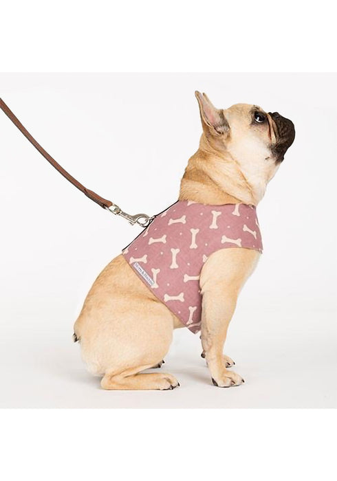 Mutts and Hounds Bone Linen Soft Harness