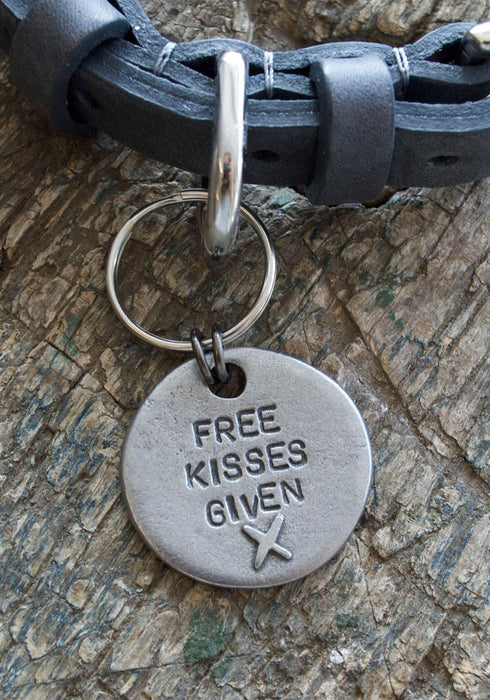 Mutts and Hounds Free Kisses Dog Tag