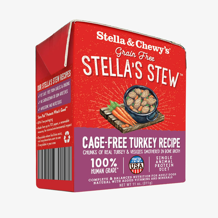 Stella & Chewy's - Cage-free turkey recipe SINGLE-SOURCE STEWS 11oz SS-T-11 #Stella (Authorized goods)