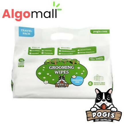 Pogi's Pet Supplies - Grooming Wipes - Unscented - 120 Packs - 20 x 23 cm