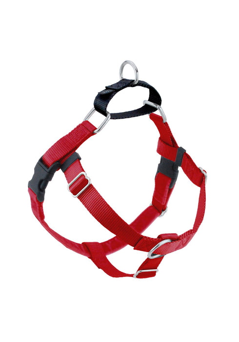 2 Hounds Design Freedom No Pull Dog Harness and Dog Leash - Red