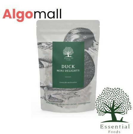 Essential Foods - Dried Treats For Dogs - Duck Mini Delights - 100G