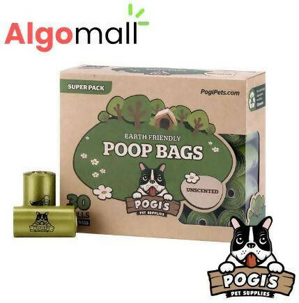 Pogi's Pet Supplies - Poop Bags - Unscented - 30 Packs