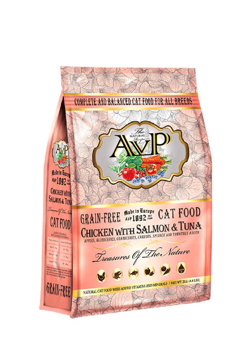 AVP® 1892 Chicken with Salmon & Tuna Complete Grain-Free Recipe for Cats of All Life Stages