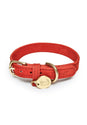 

Cloud7 Tiergarten Nubuck Leather Dog Collar - Red
