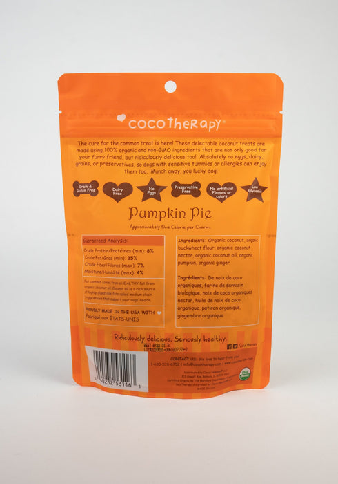 CocoTherapy Coco Charms Pumpkin Pie Vegetarian Pet Treats 141g
