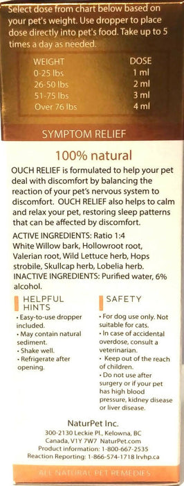 NaturPet - Pain Relief Herbal Supplement from Canada (for Dog) 100ml