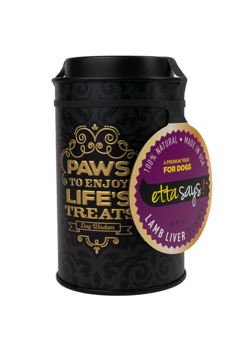 Etta Says! Gift Tin Small - Freeze Dry Lamb Liver Dog Treats 1.6oz