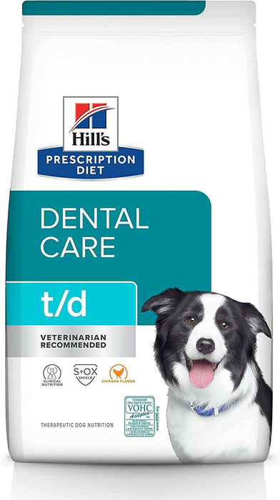 Hill's Prescription Diet t/d Dental Care Chicken Flavor Dry Dog Food