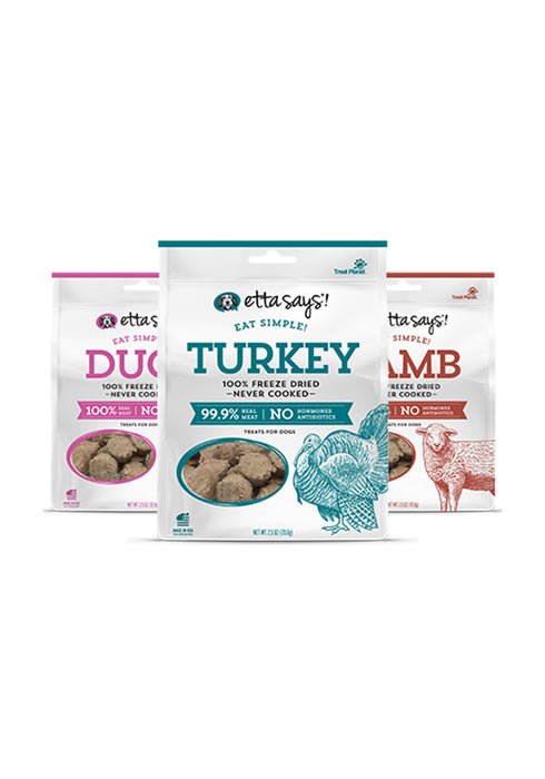 etta Says! Eat Simple! - Freeze Dried Turkey Dog Treats