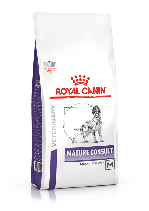 Royal Canin -【PRE-ORDER】Veterinary Diet Senior Consult Mature Medium Dog Dry Dog Food - 10kg x 3