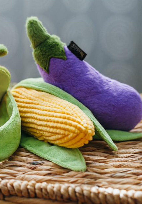 P.L.A.Y. Farm Fresh Eggplant Dog Plush Toy