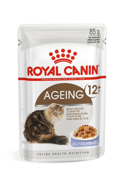 [CaseDeal!] Royal Canin Ageing 12+ In Jelly Cat Wet Food 85Gx12
