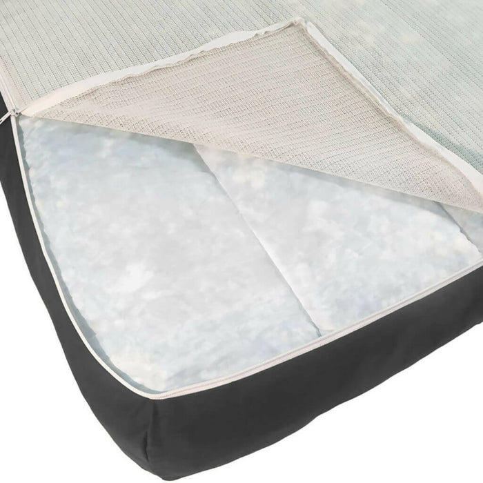 Sealy Embrace Series Premium Memory Foam Dog Bed Modern Grey