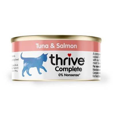 [Case Deal!] Thrive TUNA & SALMON In Tin Cat WetFood 75GX12