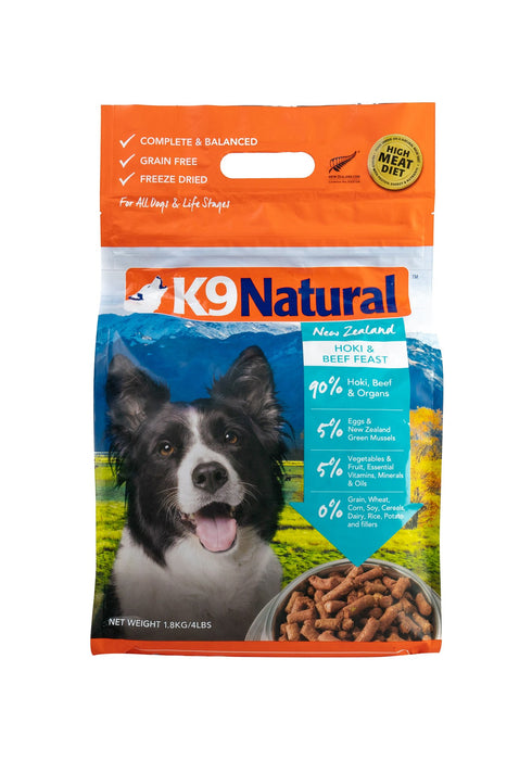 K9 Natural Beef & Hoki Feast All Life Stage Freeze Dried Dog Food 1.8kg