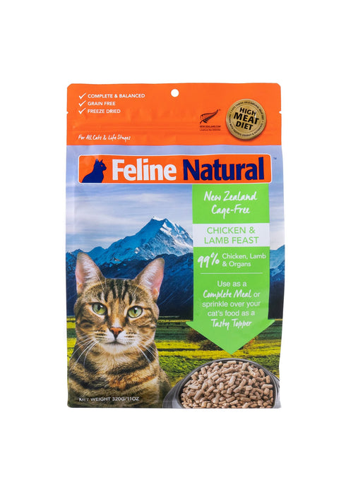 K9 Natural Feline Chicken & Lamb Feast All Life Stage Freeze Dried Cat Food 320g