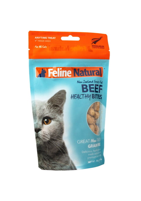 K9 Natural Feline Freeze Dried Natural Healthy Bites Cat Treats - Beef 50g