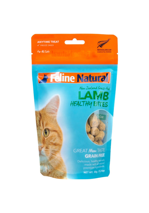 K9 Natural Feline Freeze Dried Natural Healthy Bites Cat Treats - Lamb 50g