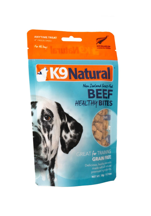 K9 Natural Freezed Dried Healthy Bites Dog Treats - Beef 50g