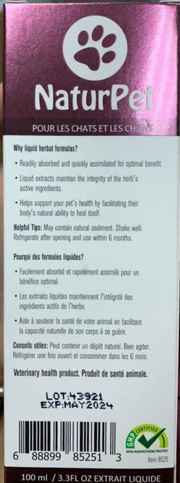 NaturPet - Joint Care Herbal Supplement from Canada (for Cat & Dog) 100ml