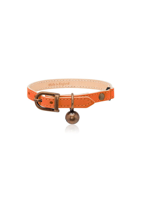 Linny Leather Cat Collar with Antique Buckle