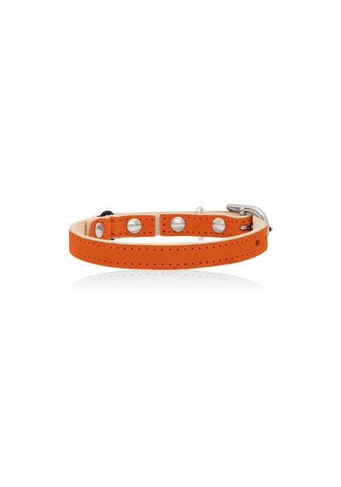 Linny Leather Cat Collar with Nickle Buckle