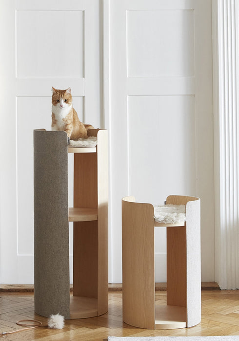 MiaCara Torre Cat Tree With Scratching Post - Natural