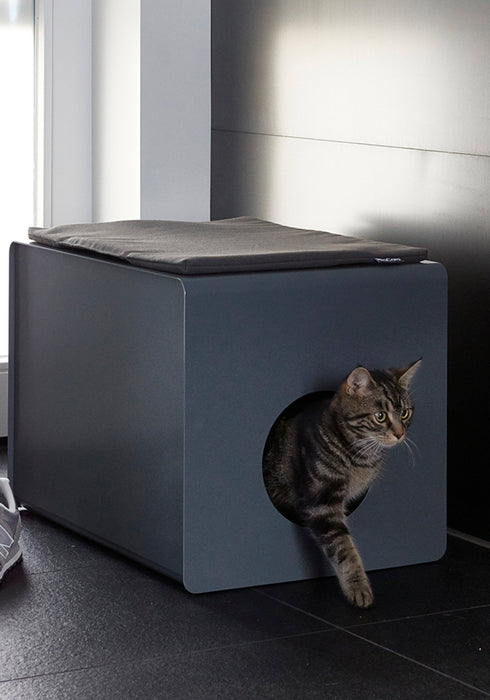 MiaCara Stella Seating Cushion for Sito Cat Litter Box - Mocca