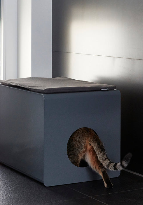 MiaCara Sito Cat Litter Box - Grey