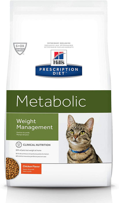 Hill's Prescription Diet Metabolic Weight Management Chicken Flavor Dry Cat Food