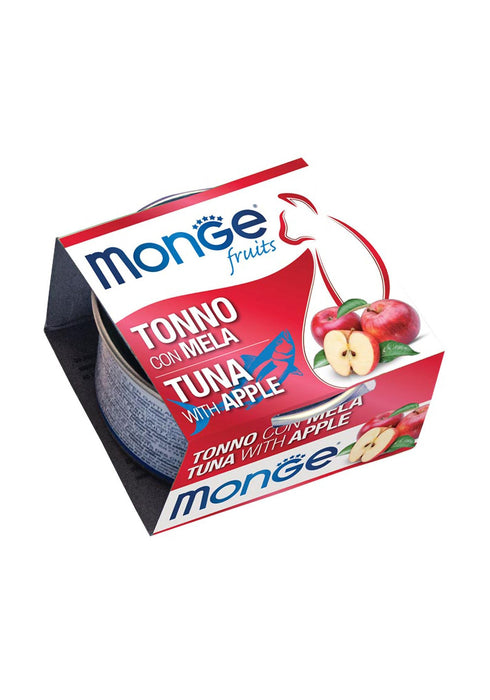 Monge Fruits Tuna With Apple Canned Cat Food 80g (epxiry date: 2023/7/23)