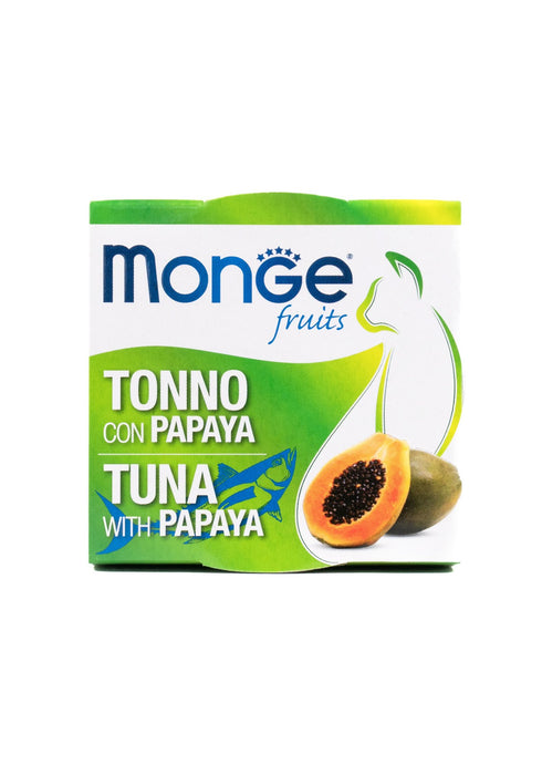Monge Fruits Tuna With Papaya Canned Cat Food 80g