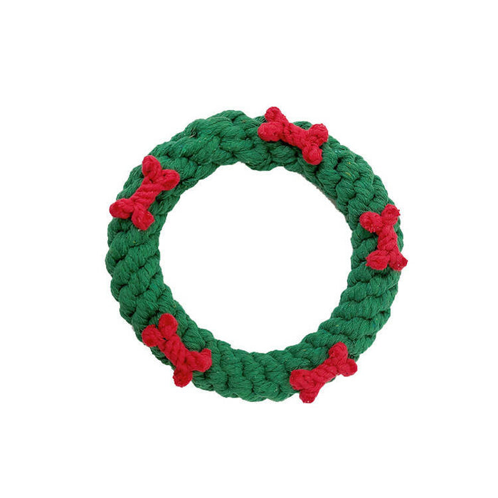 MONSTER PARENTS Christmas Rope Toy Wreath