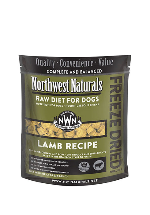 Northwest Naturals All Life Stage Freeze Dried Dog Food - Lamb