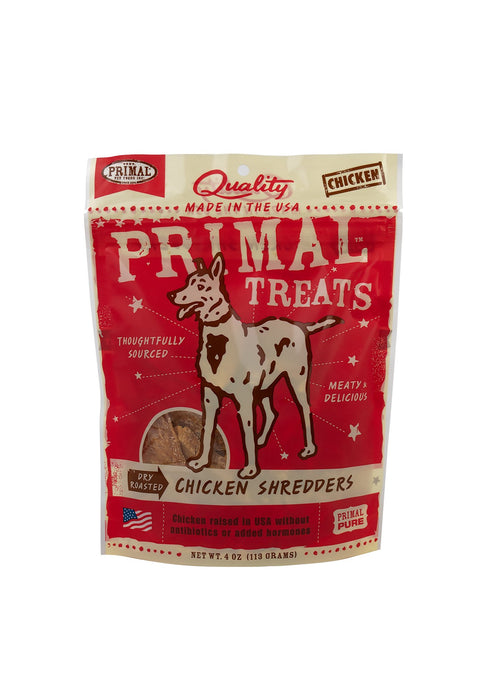Primal Dry Roasted Chicken Shredders Dog Treats 4oz