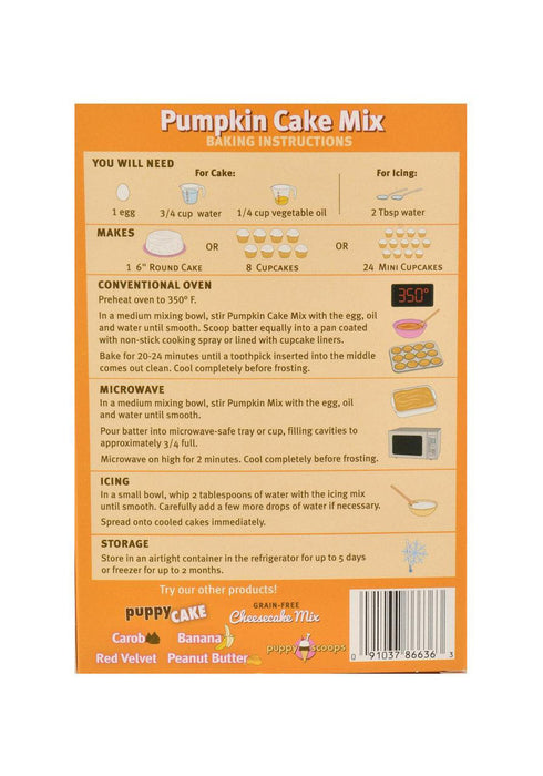 Puppy Cake Wheat-Free Mix - Pumpkin 255g