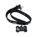 

Runawaypets™ - Dog Collar with Dog Tag - Black (L)