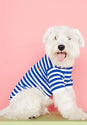 

The Painters Wife David Striped Dog Tee Shirt - Navy