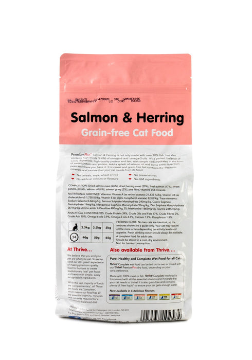 Thrive Premium Plus Salmon & Herring Cat Dry Cat Food 1.5kg