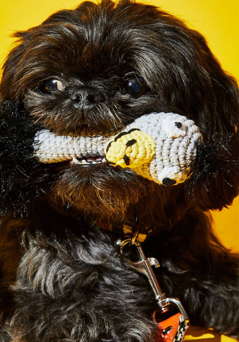Ware of the Dog Hand Crochet Ostrich Dog Toy