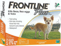 

Frontline Plus for Dogs & Puppies 8 weeks or older and up to 10kg 3 applicators (Authorized Dealer Import)