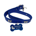 

Runawaypets™ - Dog Collar with Dog Tag - Blue (L)