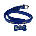 

Runawaypets™ - Dog Collar with Dog Tag - Blue (S)