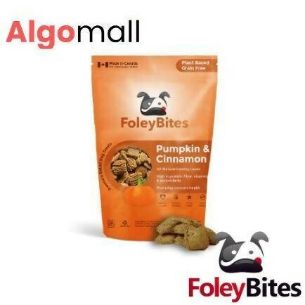 FoleyBites - Plant-Based Grain-Free Dog Treats - Pumpkin & Cinnamon - 400G