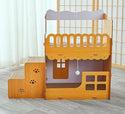 

Pet Fun Garden - Double-layer corrugated wooden house with pavilions, terraces and pavilions