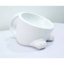 

Pet Fun Garden - Cat's Claw Ceramic Pet Bowl (with Handle) - White
